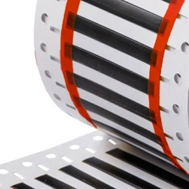 Mangas PermaSleeve de poliolefina Heatex con núcleo de 3" para marcaje de alambre calibre 24 a 20