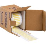 Etiquetas termocontráctiles PermaSleeve cero halógenos y de bajo humo, 3/32" Diá., para impresoras con núcleo de 3" - 2", amarillas