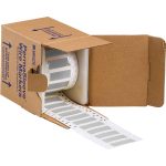 Etiquetas termocontráctiles PermaSleeve para alambres y cables, 1/4" diá., para impresoras con núcleo de 3" - 1", gris, de una cara