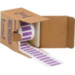 Etiquetas termocontráctiles PermaSleeve para alambres y cables, 1/4" diá., para impresoras con núcleo de 3" - 1", violeta, de una cara