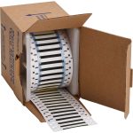Etiquetas termocontráctiles PermaSleeve para alambres y cables, 3/32" diá., para impresoras con núcleo de 3" - 2", negro, de una cara