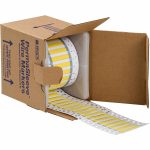 Etiquetas termocontráctiles PermaSleeve para alambres y cables, 3/16" diá., para impresoras con núcleo de 3" - 2", amarillo, de una cara