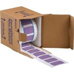 Etiquetas termocontráctiles PermaSleeve para alambres y cables, 3/4" diá., para impresoras con núcleo de 3" - 1", violeta, de una cara