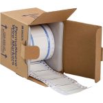 Etiquetas termocontráctiles PermaSleeve para alambres y cables, 3/4" diá., para impresoras con núcleo de 3" - 1", blanco, de una cara