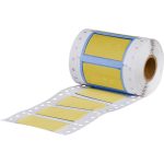 Etiquetas termocontráctiles PermaSleeve para alambres y cables, 3/4" diá., para impresoras con núcleo de 1" - 1", amarillo