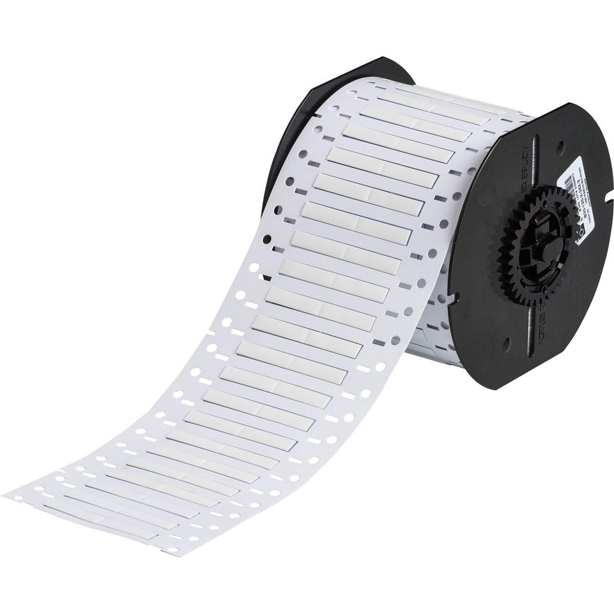 Etiquetas termocontráctiles PermaSleeve para alambres y cables, de un lado, para impresoras B33 - 0.125" diá. x 1", blanco