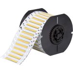 Etiquetas termocontráctiles PermaSleeve para alambres y cables, de un lado, para impresoras B33 - 0.125" diá. x 1", amarillo