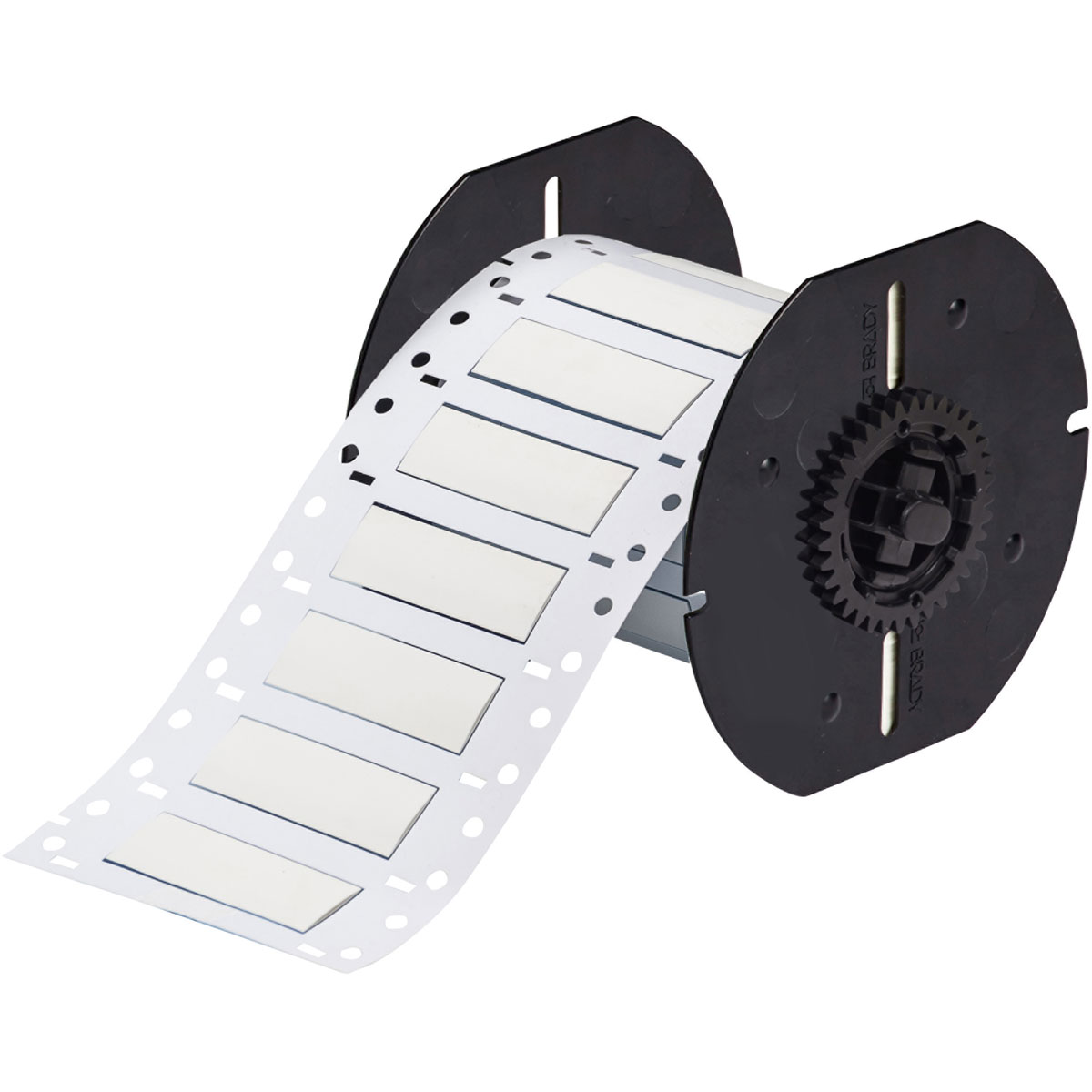 Etiquetas termocontráctiles PermaSleeve para alambres y cables, de un lado, para impresoras B33 - 0.375" diá. x 2", blanco