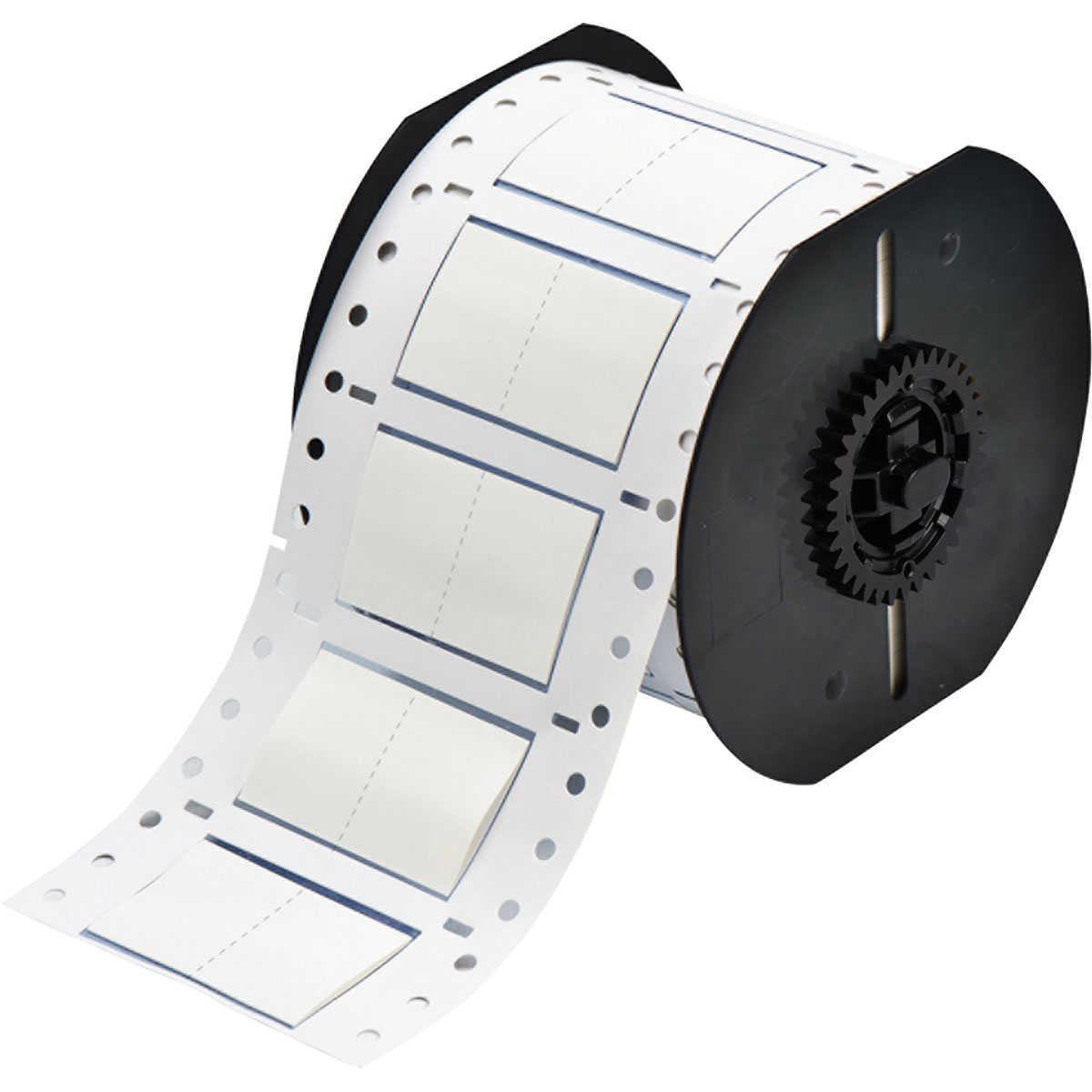 Etiquetas termocontráctiles PermaSleeve para alambres y cables, de un lado, para impresoras B33 - 0.75" diá. x 1", blanco