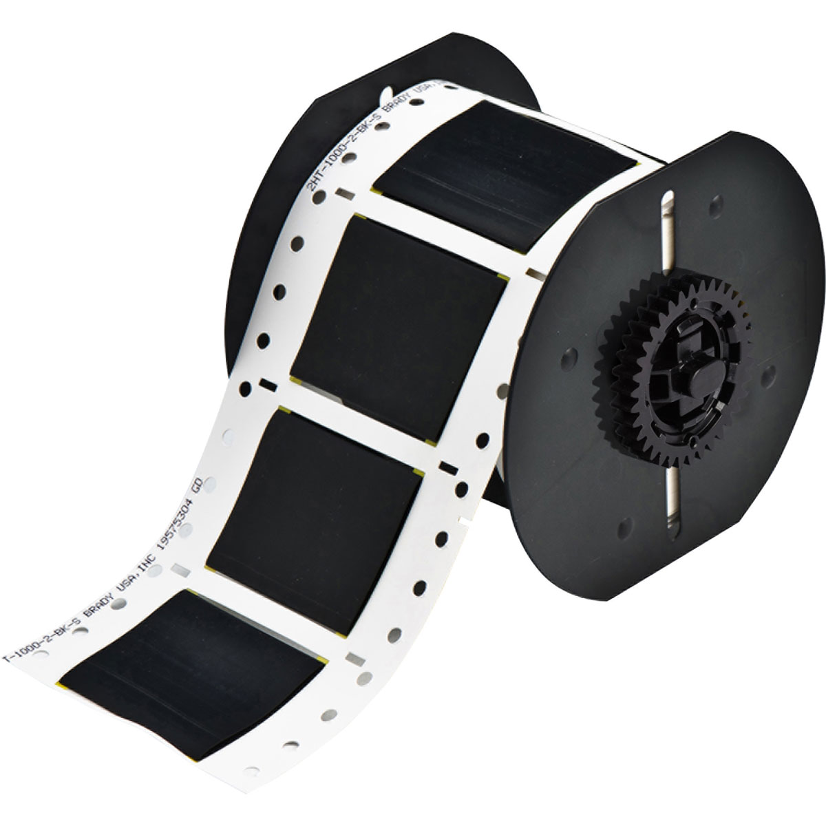 Etiquetas termocontráctiles PermaSleeve para temperaturas altas, 1" Diá., para impresoras B33 - 2", Negro