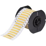 Etiquetas termocontráctiles PermaSleeve para alambres y cables, de un lado, para impresoras B33 - 0.125" diá. x 2", amarillo