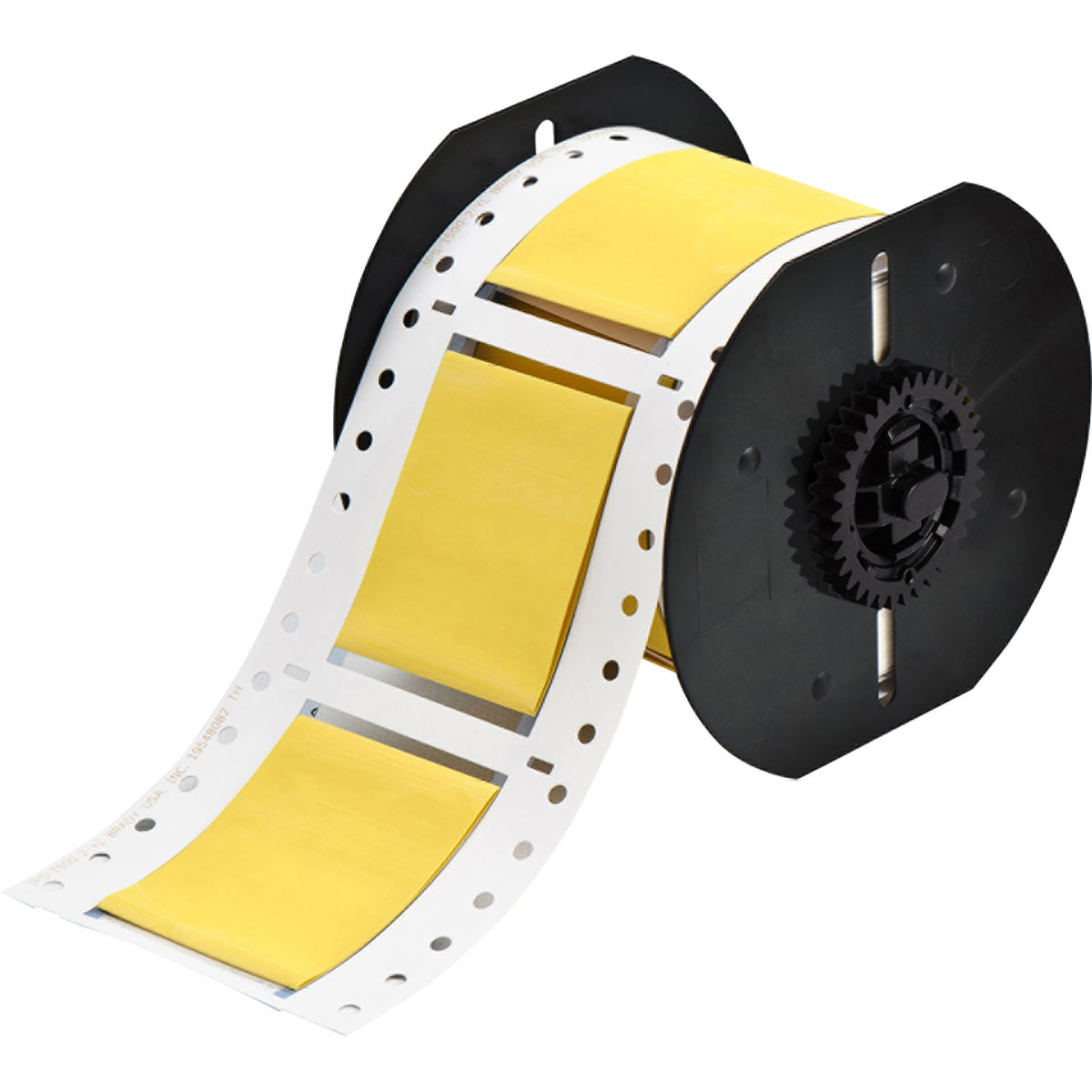 Etiquetas termocontráctiles PermaSleeve para alambres y cables, de dos lados, para impresoras B33 - 1.5" diá. x 2", amarillo