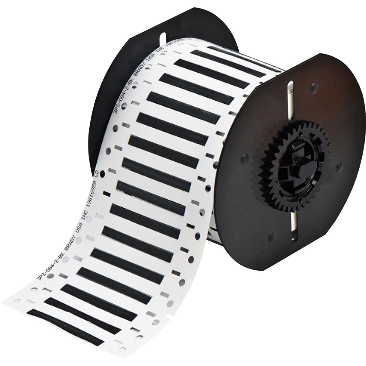 Etiquetas termocontráctiles PermaSleeve para alambres y cables, de dos lados, para impresoras B33 - 0.094" diá. x 2", negro