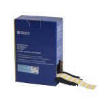 Etiquetas PermaSleeve termocontráctiles de grado comercial para alambres y cables, a granel, para impresoras M6 M7 - 0.25" Dia. x 1.75", amarillo