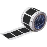 Etiquetas termocontráctiles PermaSleeve para alambres y cables, 1" diá.,  para impresoras con núcleo de 3" - 1", negro, de doble cara