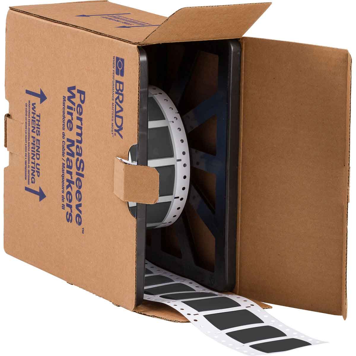 Mangas PermaSleeve de poliolefina Heatex con núcleo de 3" para marcaje de alambre calibre 2 a 4/0