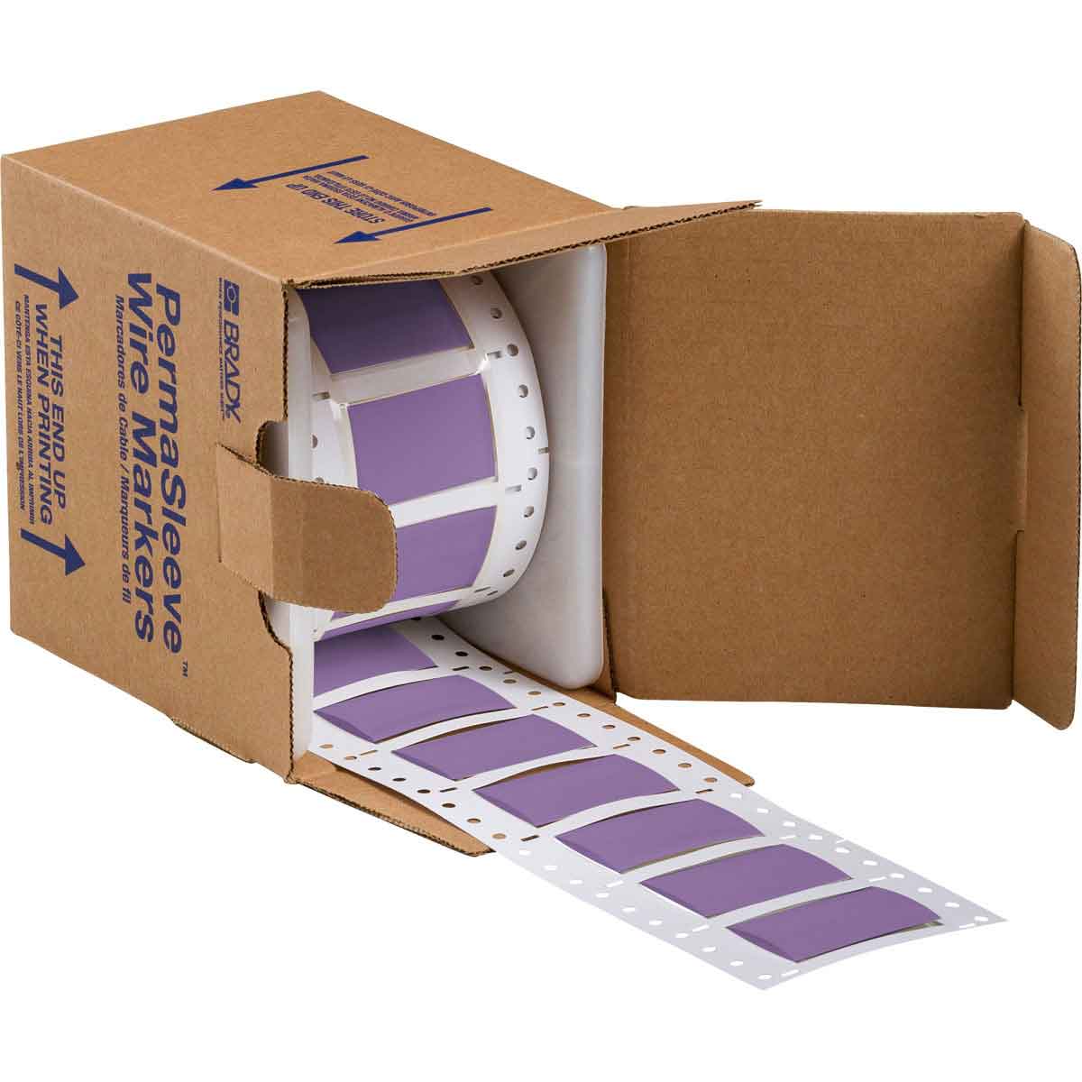 Mangas PermaSleeve de poliolefina Heatex con núcleo de 3" para marcaje de alambre calibre 2 a 4/0