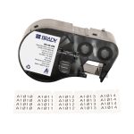 Etiquetas reposicionables multiusos de tela de vinilo con cinta de impresión para impresoras M4 M5 - 0.75" x 1", Blanco