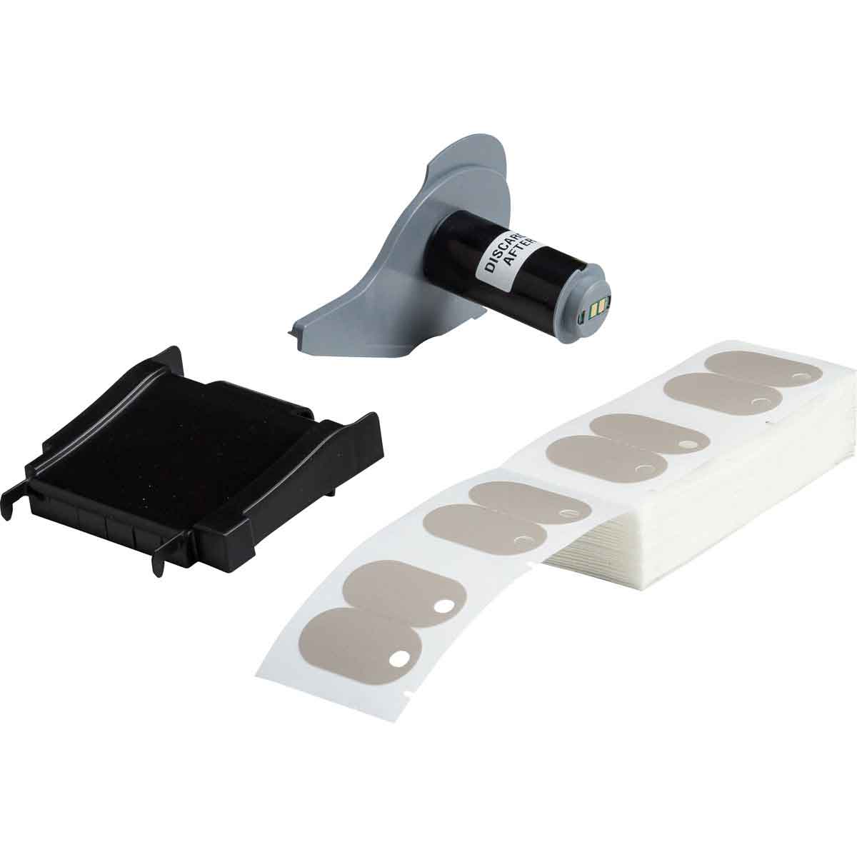 Tarjetas ovaladas ignífugas para impresoras M7 - 1" x 1.75"