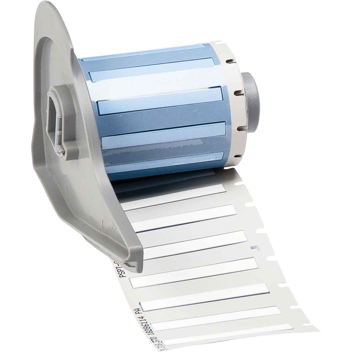 Etiquetas termocontráctiles PermaSleeve cero halógenos y de bajo humo para alambres y cables para impresoras M7 - 0.094" Dia. x 1.75", blanco