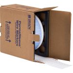 Etiquetas termocontráctiles PermaSleeve para alambres y cables, 1/4" diá., para impresoras con núcleo de 3" - 1", blanco, de una cara