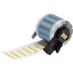 Etiquetas termocontráctiles PermaSleeve para alambres y cables para impresoras M6 M7 - 0.094" Dia. x 1", amarillo