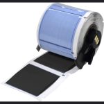 Etiquetas termocontráctiles PermaSleeve para alambres y cables para impresoras M6 M7 - 1" Dia. x 1.75", negro