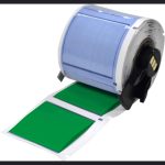 Etiquetas termocontráctiles PermaSleeve para alambres y cables para impresoras M6 M7 - 1" Dia. x 1.75", verde