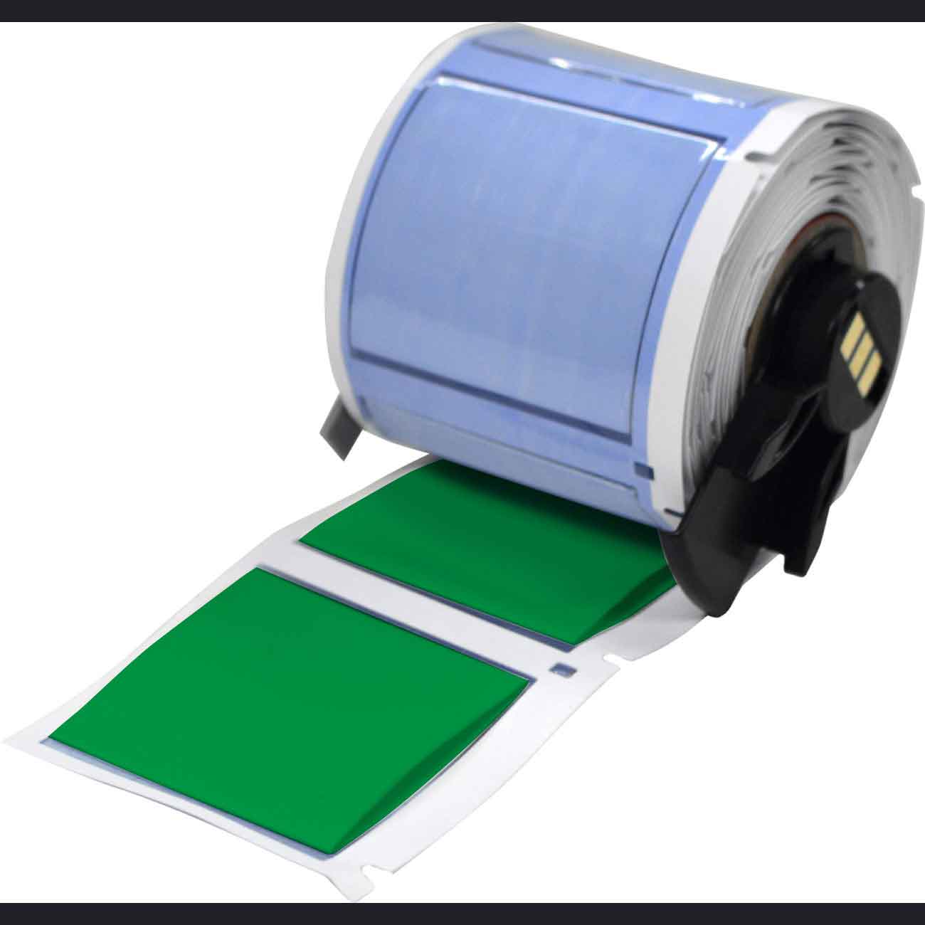 Etiquetas termocontráctiles PermaSleeve para alambres y cables para impresoras M6 M7 - 1" Dia. x 1.75", verde