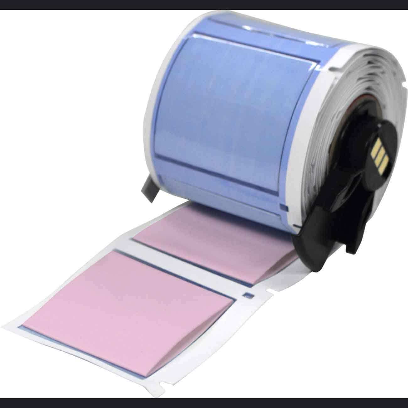 Etiquetas termocontráctiles PermaSleeve para alambres y cables para impresoras M6 M7 - 1" Dia. x 1.75", rosa