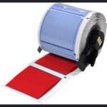 Etiquetas termocontráctiles PermaSleeve para alambres y cables para impresoras M6 M7 - 1" Dia. x 1.75", rojo