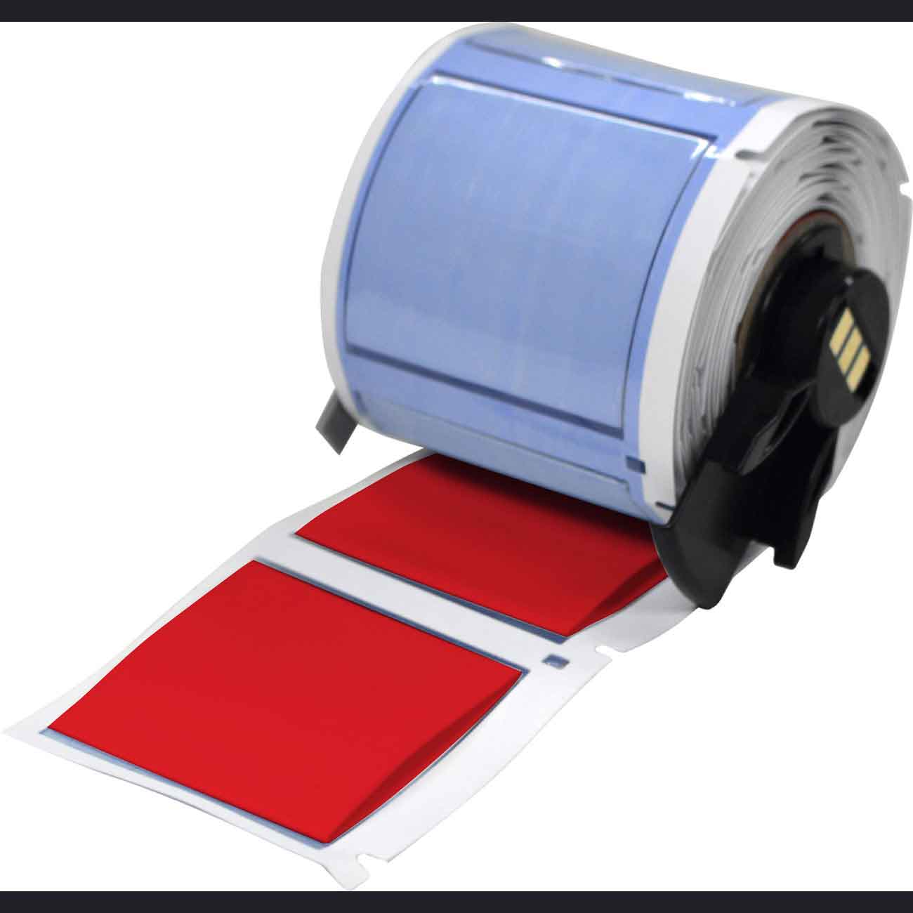 Etiquetas termocontráctiles PermaSleeve para alambres y cables para impresoras M6 M7 - 1" Dia. x 1.75", rojo